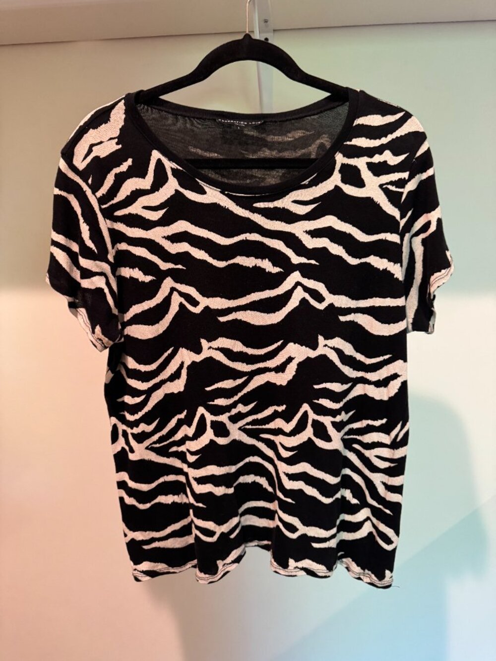 Generation Love Zebra Print Tee